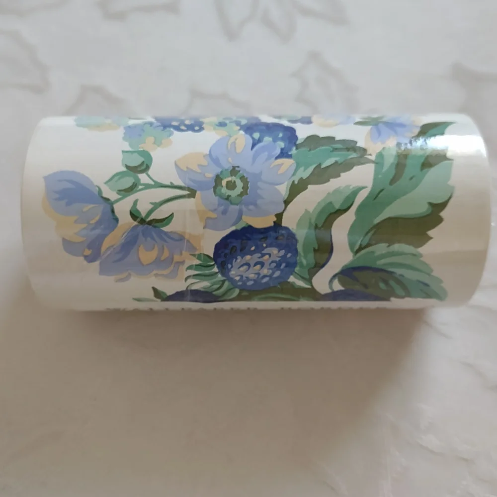 Laura Ashley Home wallpaper border Bramble Sapphire white floral